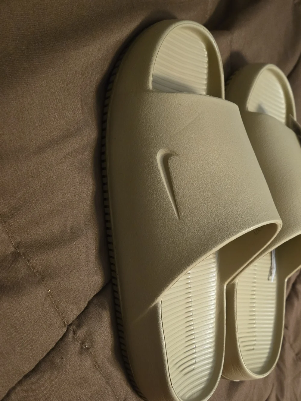 Nike Calm Slide Sandals in Taupe.  Size 10 NEW WITH TAGS.